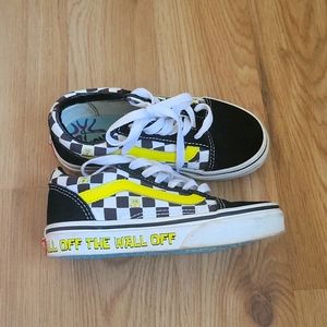 Spongebob vans kids size 12